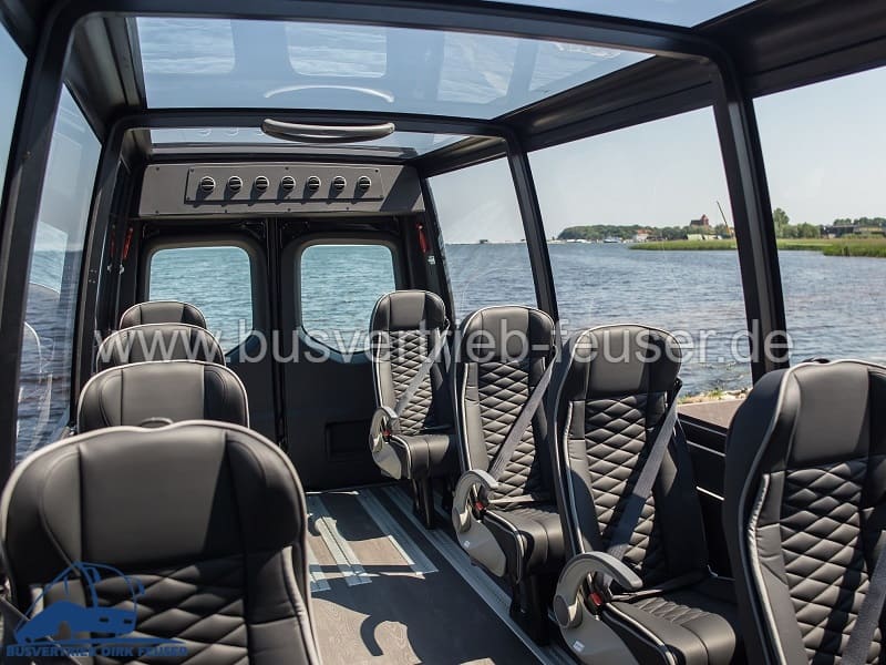 Innenraum Sitze Panorama Fenster Mercedes-Benz Sprinter 317CDI VIP-LineS Cabrio 8+1 Sitze